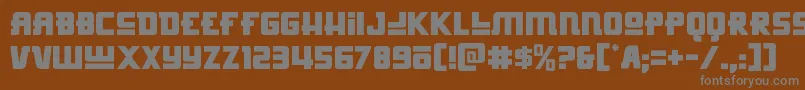 Weitere Informationen zur Hongkonghustle-Schriftart Hongkonghustle-Schriftart – Graue Schriften auf braunem Hintergrund