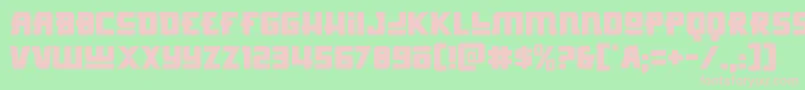 Hongkonghustle Font – Pink Fonts on Green Background