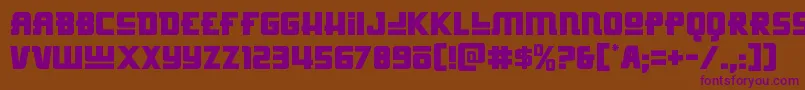 Шрифт Hongkonghustle – фиолетовые шрифты на коричневом фоне