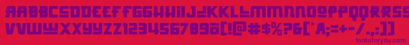 fuente Hongkonghustle – Fuentes Moradas Sobre Fondo Rojo