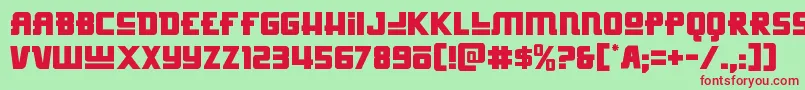 Hongkonghustle Font – Red Fonts on Green Background