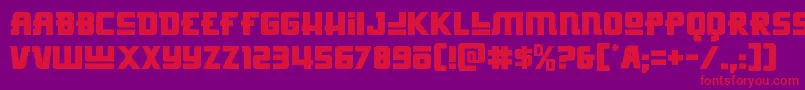 Hongkonghustle Font – Red Fonts on Purple Background