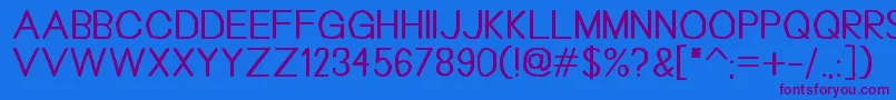 Bouhnti Font – Purple Fonts on Blue Background