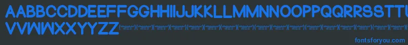 NormalsometimesRegular Font – Blue Fonts on Black Background