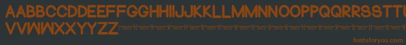 NormalsometimesRegular Font – Brown Fonts on Black Background