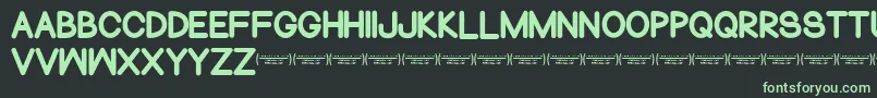 NormalsometimesRegular Font – Green Fonts on Black Background