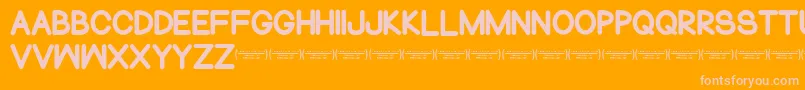 NormalsometimesRegular Font – Pink Fonts on Orange Background