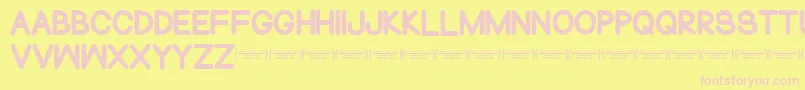 NormalsometimesRegular Font – Pink Fonts on Yellow Background