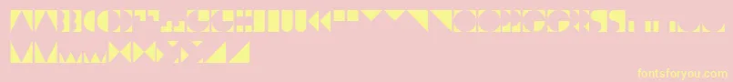 DekoYello Font – Yellow Fonts on Pink Background