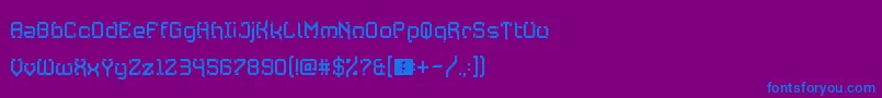 Шрифт Jawbreaker – синие шрифты на фиолетовом фоне