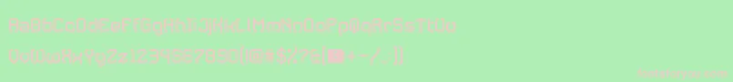 Jawbreaker Font – Pink Fonts on Green Background