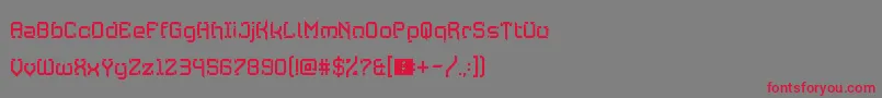 Jawbreaker Font – Red Fonts on Gray Background