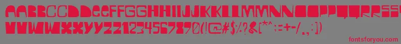 BocadilloDeMortadela Font – Red Fonts on Gray Background