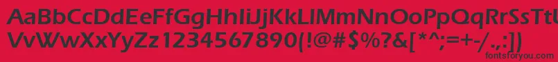 Erasitcteedem Font – Black Fonts on Red Background