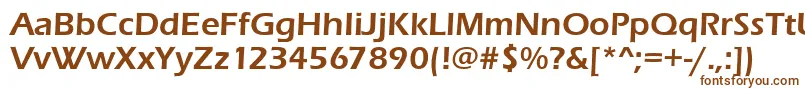 Erasitcteedem-fontti – ruskeat fontit valkoisella taustalla