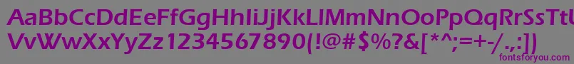 Erasitcteedem Font – Purple Fonts on Gray Background