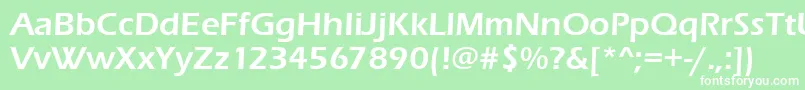 Erasitcteedem Font – White Fonts on Green Background