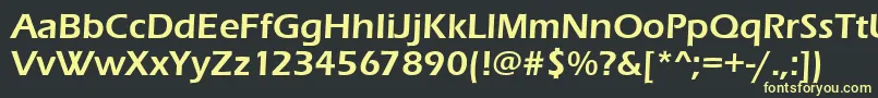 Erasitcteedem Font – Yellow Fonts on Black Background