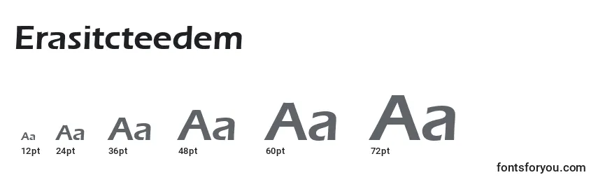 Размеры шрифта Erasitcteedem