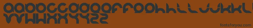 Шрифт Pandaman – чёрные шрифты на коричневом фоне