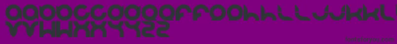 Pandaman Font – Black Fonts on Purple Background