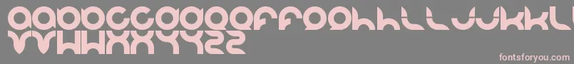 Pandaman Font – Pink Fonts on Gray Background