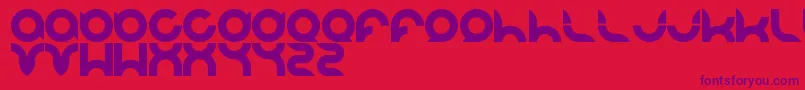Шрифт Pandaman – фиолетовые шрифты на красном фоне