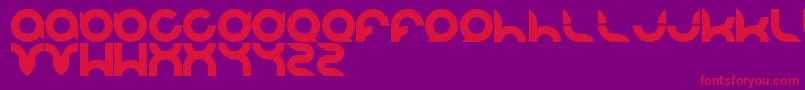 Pandaman Font – Red Fonts on Purple Background