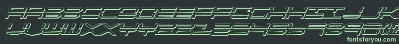 Qstrike2si Font – Green Fonts on Black Background