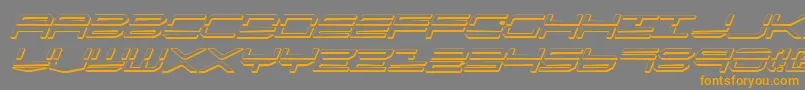 Шрифт Qstrike2si – оранжевые шрифты на сером фоне