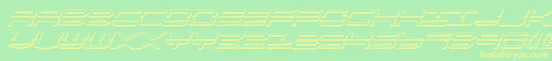 Qstrike2si Font – Yellow Fonts on Green Background