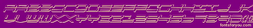 Qstrike2si Font – Yellow Fonts on Purple Background