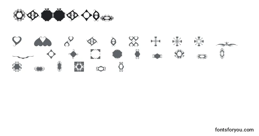 Schriftart Brdoodles – Alphabet, Zahlen, spezielle Symbole