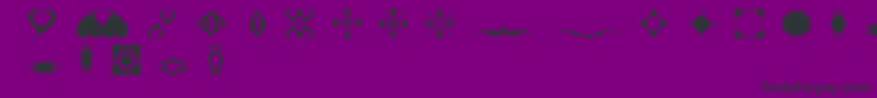 Brdoodles-fontti – mustat fontit violetilla taustalla