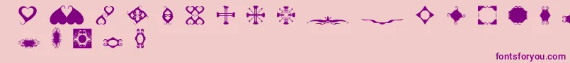 Brdoodles Font – Purple Fonts on Pink Background