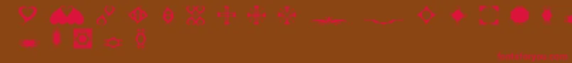 Brdoodles Font – Red Fonts on Brown Background