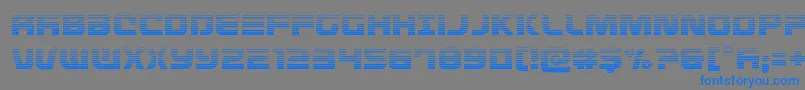 Defconzerograd Font – Blue Fonts on Gray Background