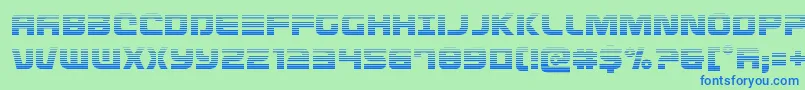 Defconzerograd Font – Blue Fonts on Green Background