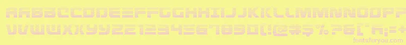 Defconzerograd Font – Pink Fonts on Yellow Background