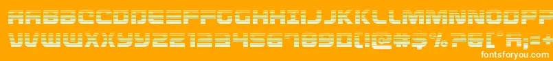 Defconzerograd Font – White Fonts on Orange Background