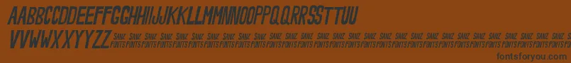 NoveeyItalic Font – Black Fonts on Brown Background