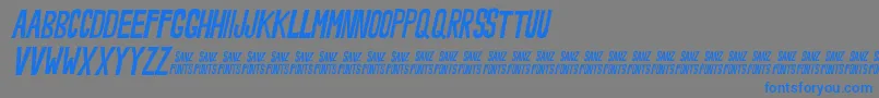 NoveeyItalic Font – Blue Fonts on Gray Background