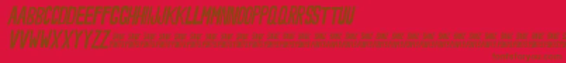 NoveeyItalic Font – Brown Fonts on Red Background
