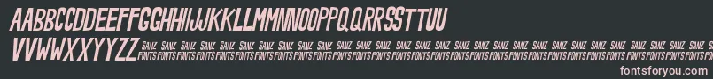 NoveeyItalic Font – Pink Fonts on Black Background