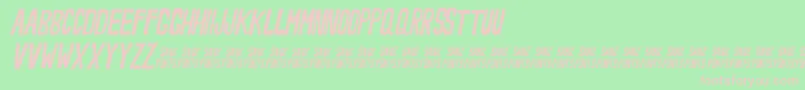 NoveeyItalic Font – Pink Fonts on Green Background