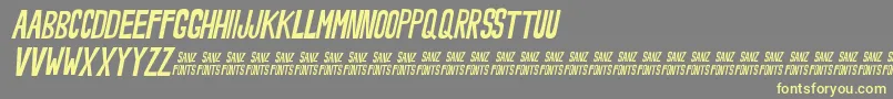 NoveeyItalic Font – Yellow Fonts on Gray Background