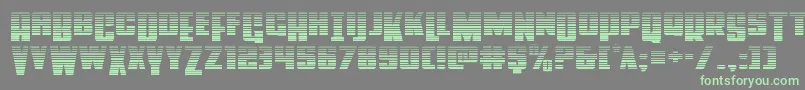 Powerlordgrad-fontti – vihreät fontit harmaalla taustalla