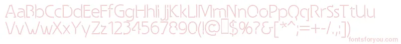 SpongyThinsville Font – Pink Fonts on White Background