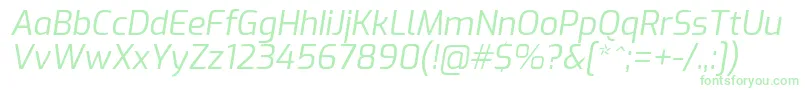 Saiba mais sobre a fonte ExoItalic Fonte ExoItalic – fontes verdes