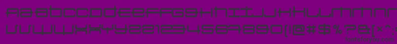 Sansbroadway Font – Black Fonts on Purple Background